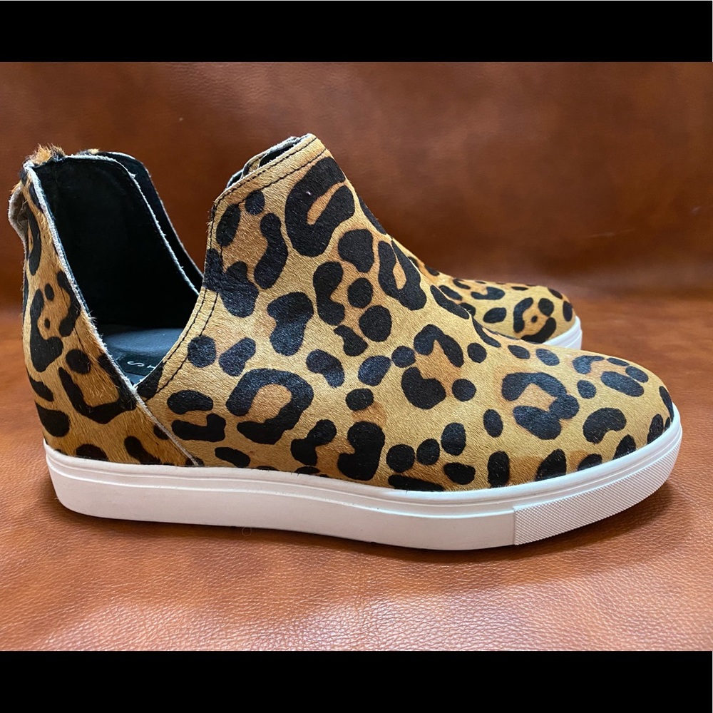 Steven by Steve Madden Caprice Leopard platform sneakers size 8.5 New w/o Box